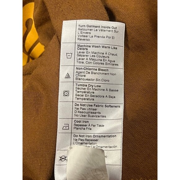 Carhartt Mens Relaxed Fit Brown Short Sleeve Tee Shirt 2XL XXL Crew Cotton EUC - Picture 10 of 10